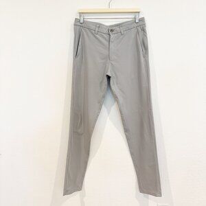 Lululemon Commission Slim Fit Athletic Pants Office Work Business Preppy Gray 32